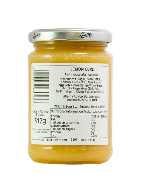 Crema Ácida Lemon Curd - Tiptree