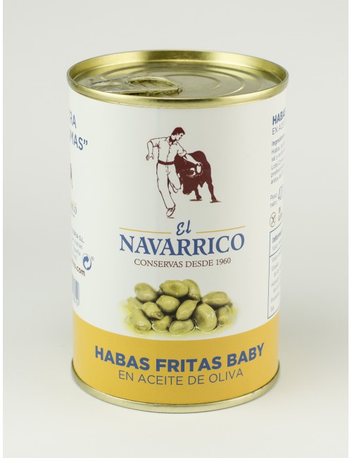 Habas fritas baby en aceite de oliva - El Navarrico