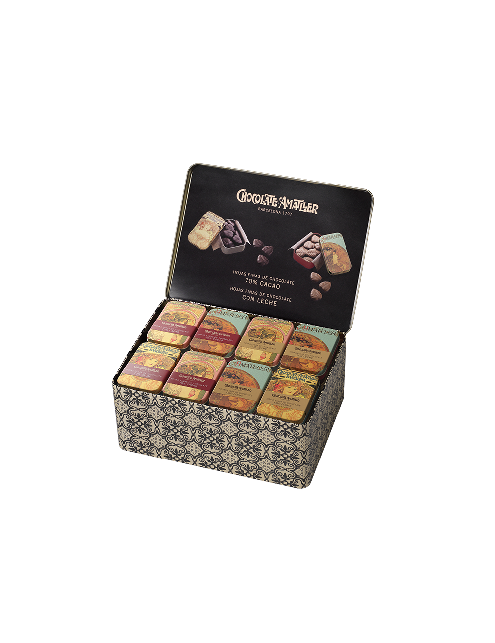 Expositor hojas 30g Chocolate Amatller