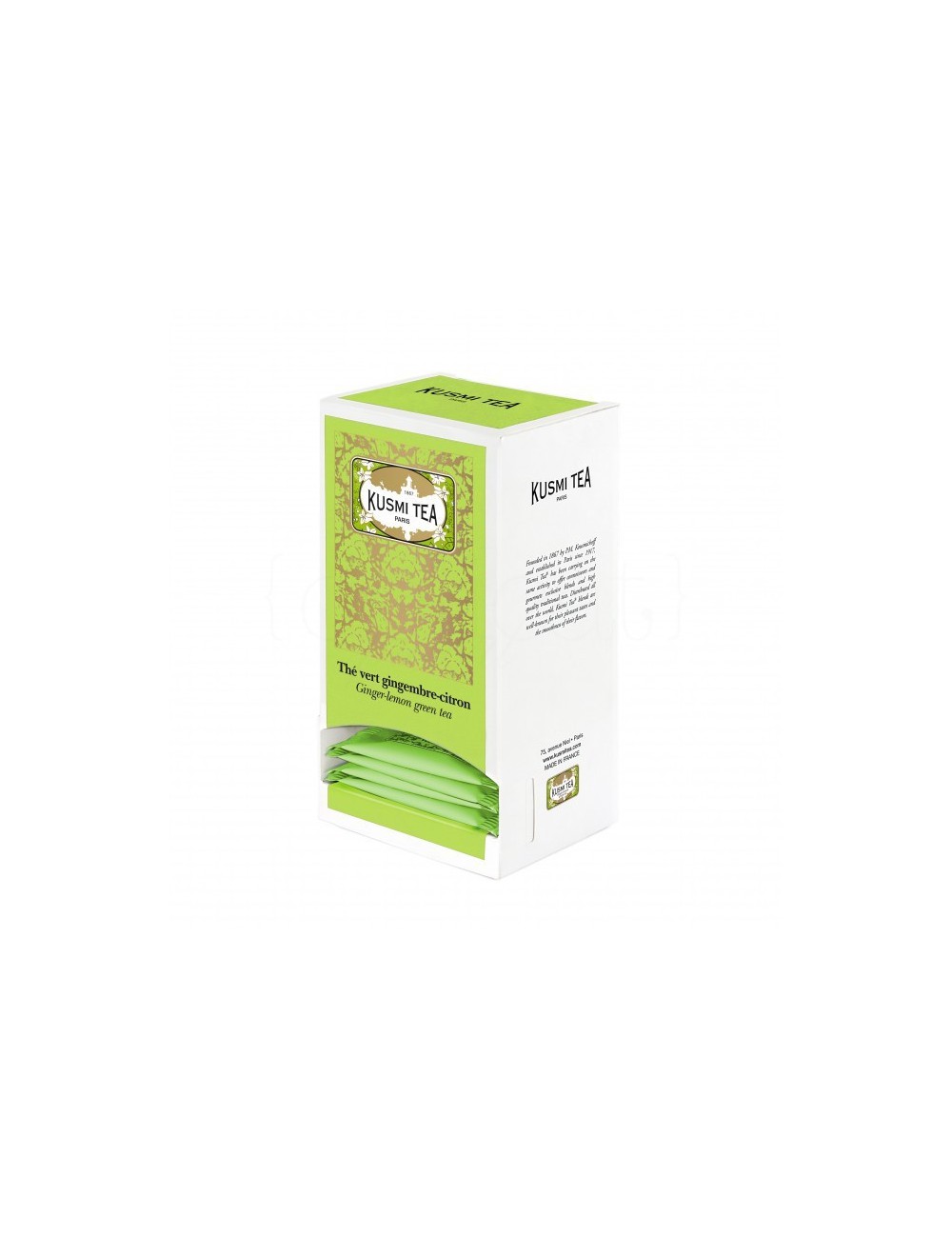 Ginger-lemon green tea 25 Muslins